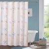 1pcs  Semi Sheer Lightweight Bath Print Shower Curtain Ptinted Leaf Shower Curtain Liner Water Repellent Bathroom Curtains