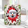 Tazza da caffè in ceramica tazza da tè pupazzo di neve cappello di Natale tazza