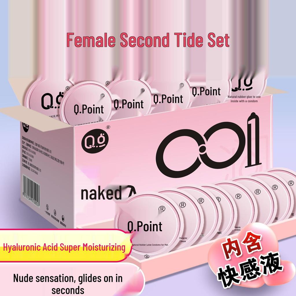 Ultra-Thin 001 Small Size Hyaluronic Acid Long-Lasting Condoms for Men, Box of Delay Jelly Condoms.