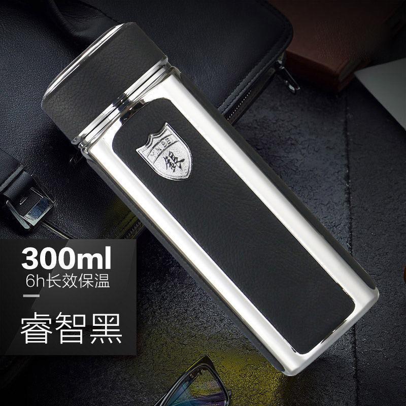 

New high-quality silver-plated inner-cap insulated cup - Large capacity portable drinking bottle - Birthday gift cup 301-400ml