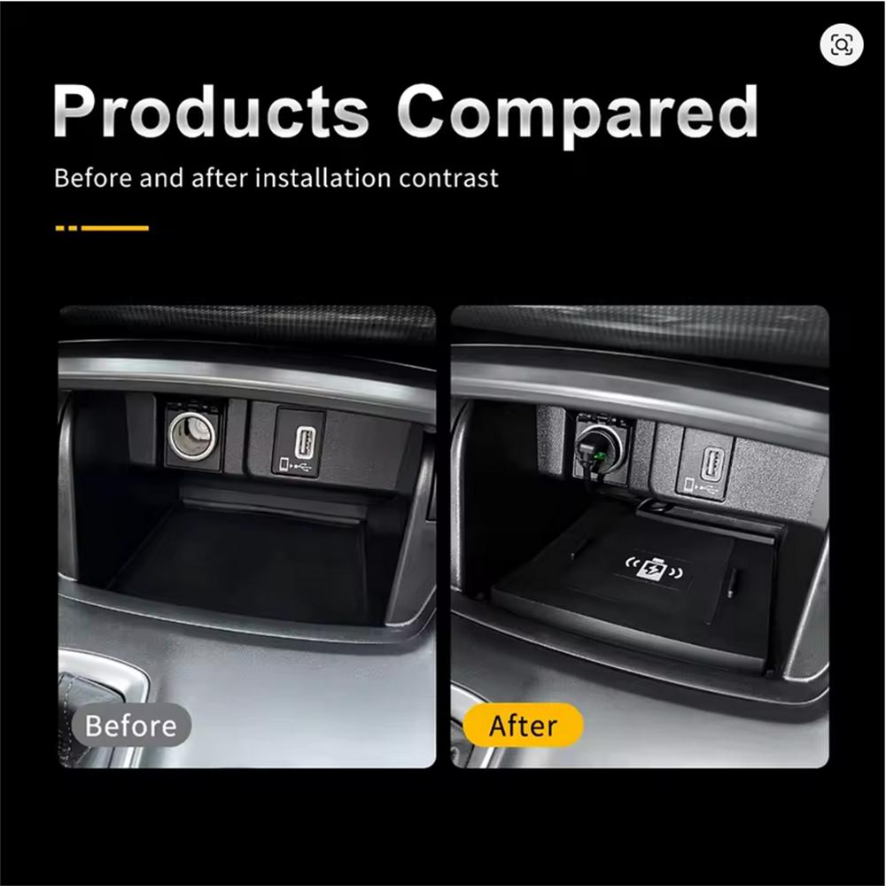 For Honda Accord 2018-2022 Car Wireless Charger Pad Phone Fast Charging Mat PVC