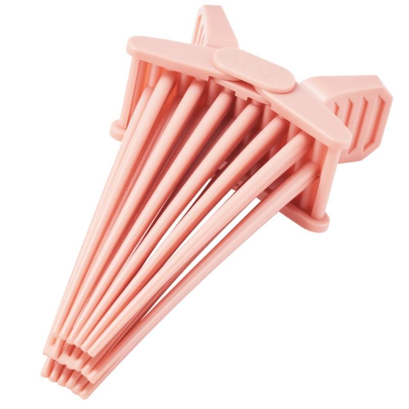Volumizing Hair Clip Comb Insert For Flat Fine Thin Hair Styling Seamless Professional Clip розовый