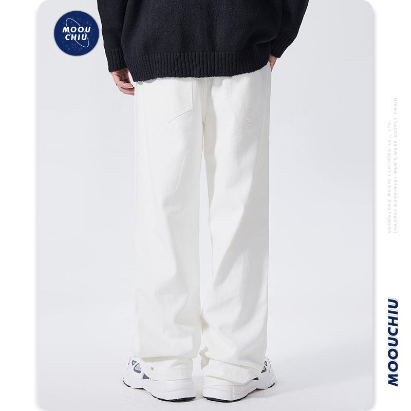 

Мужские белые джинсы Cityboy, мужские весенне-осенние свободные повседневные широкие брюки New American Street Street XL