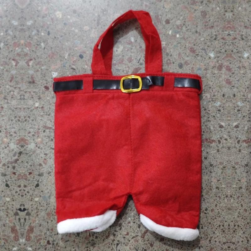 Efficient Stocking Style Holiday Gift Bags User Friendly Fabric Candy Pouches Multipurpose Bottle Cover For Christmas