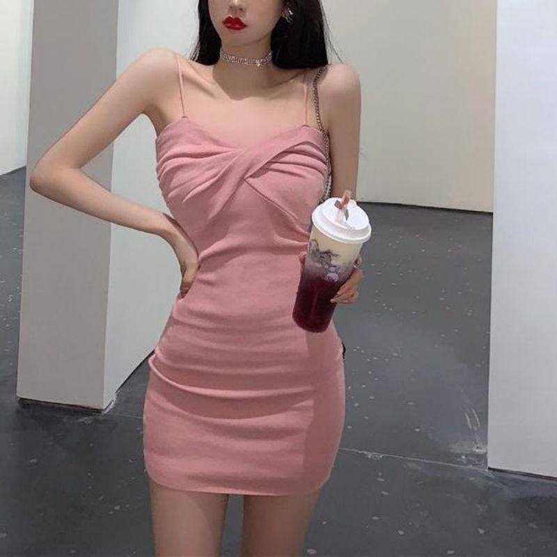 Summer Girl Dress With High Waist Sleeveless Knitted Business Casual For Office And Party