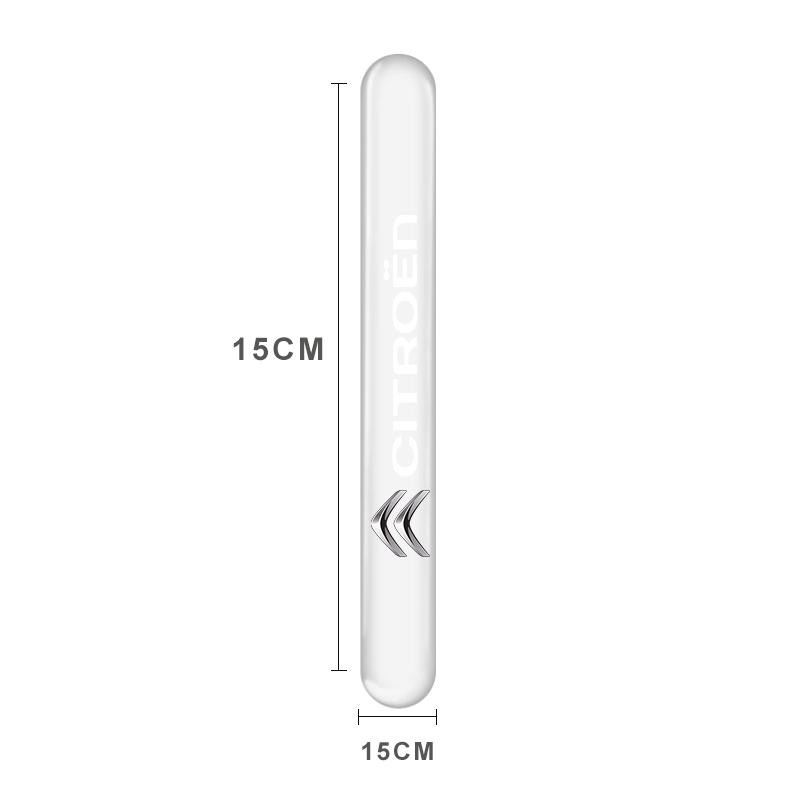 4PCS Transparent Car Door Anti-collision Protector Bumper Strip Sticker For Citroen C1 C2 C3 C4 C5 C6 C8 C4L DS3 DS4