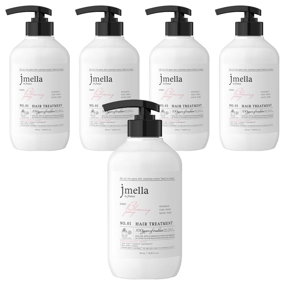 J.Mella in France Blooming Peony Hair Treatment Lovely Floral Scent 5 pcs 500ml