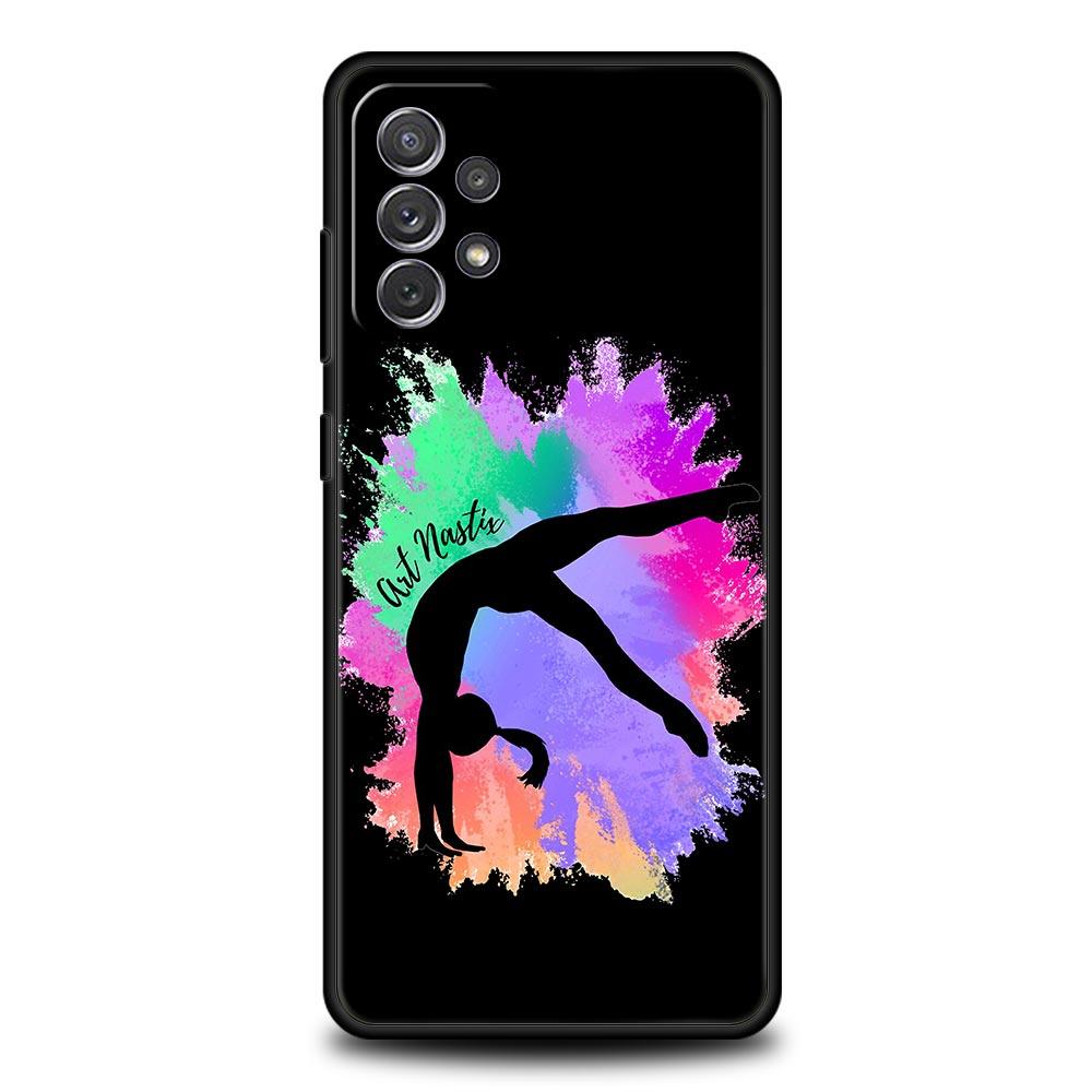 Gymnastics Water Color Case for Samsung A51 A71 A21S A12 A11 A15 A25 A31 A41 A23 A33 A53 A73 A03S A05S A13 5G A35 A55 Cover