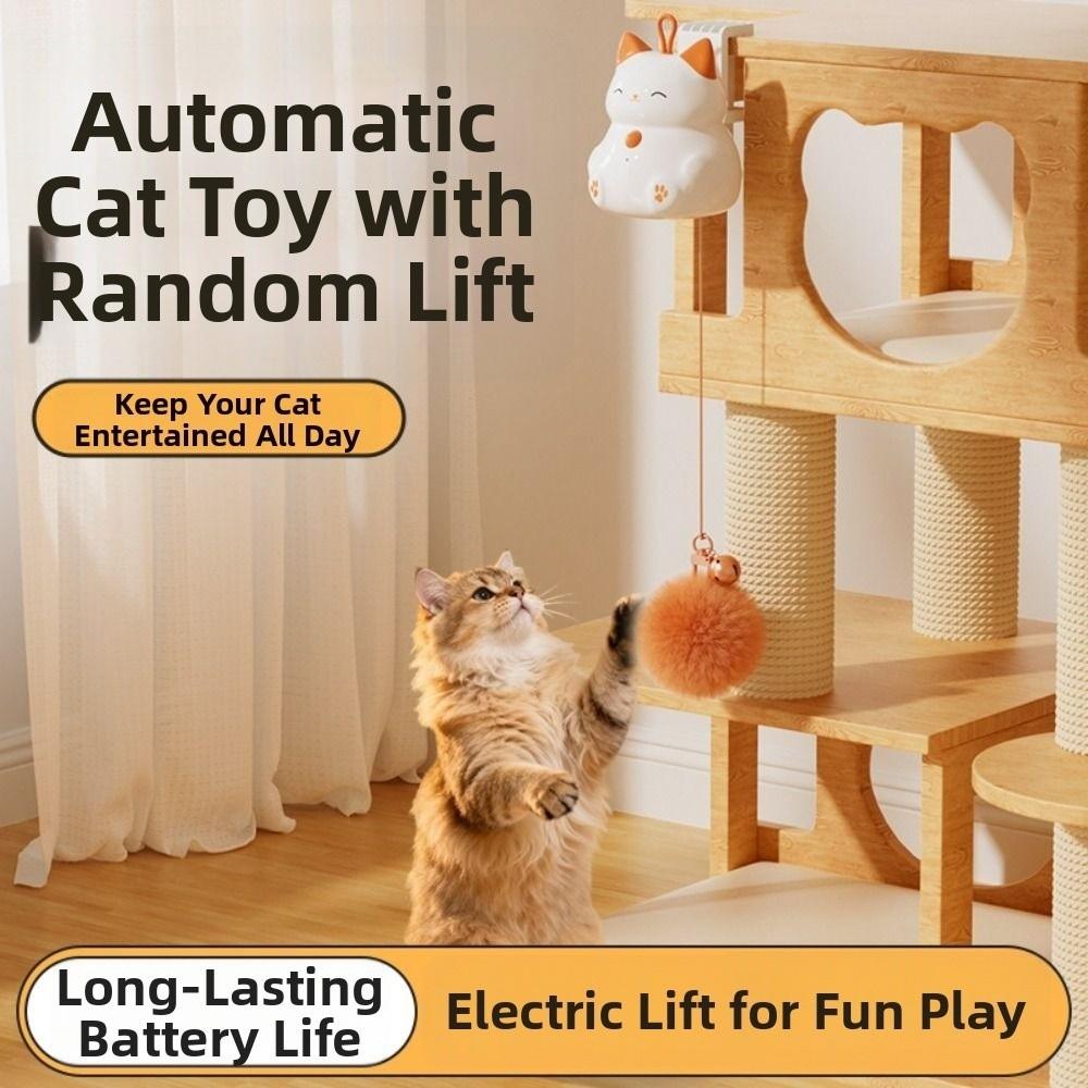 Smart Electric Hang Ball Kitten Toy Bite Resistan Interactive Cat Ball Toys  Indoor Playing