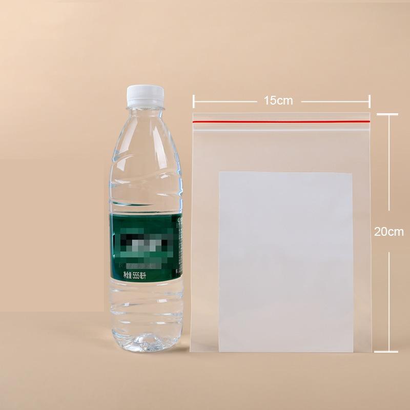 Hardware Storage PE Self Sealing Bag Thickened Screw Accessories Packaged Postcard Transparent Sealed Pocket Dried Fruit Snacks Packaged Separate Bags