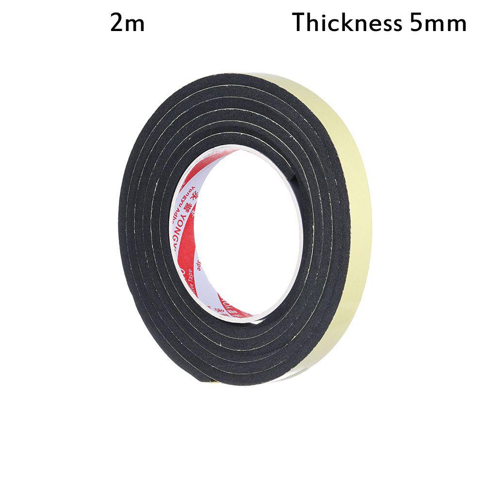 

2/5/10m Single Sided Foam Sponge Window Door Seal Strip Adhesive Waterproof Weather Stripping Rubber Strip Tape Home Improvement 10mm