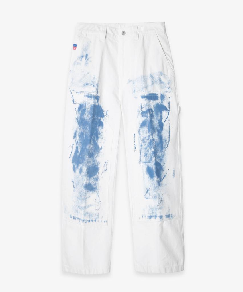 BIRTHDAYSUIT Painted Carpenter Pants (White)
