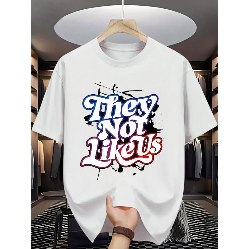 

Men s Summer Short Sleeve T-Shirt with Print & Round Neck - Solid Color Shirts Suitable for Hot Weather, Machine Washable, Versatile for Casual S белый