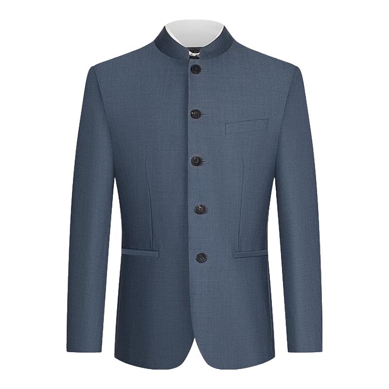 

Мужской formalный костюм Qipai из смесовой шерсти с воротником-стойкой B48