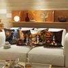 Bernese Mountain Dog Theme digital printing pillow cover Short plush Suitable living rooms bedrooms sofas throw cushion cover