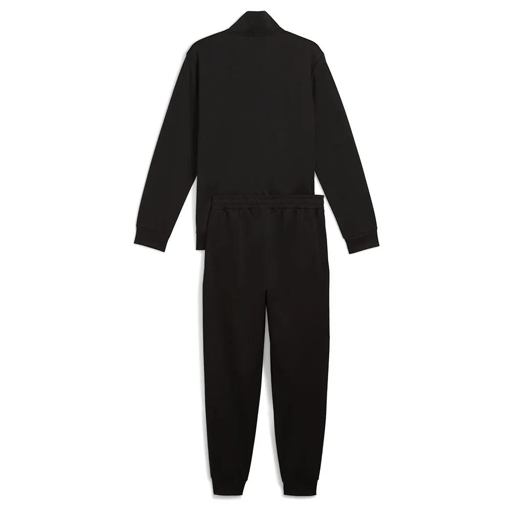 PUMA Poly Colorblock Tracksuit Full Zip High Collar Black