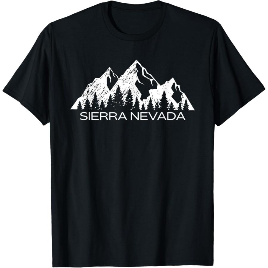 Горы Сьерра-Невада _ Прохладная сувенирная футболка в подарок из Сьерра-Невады S