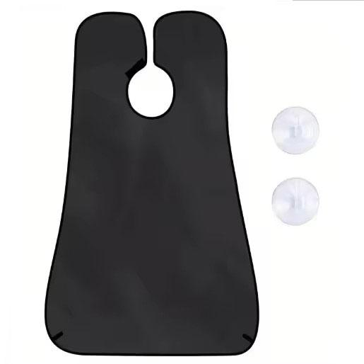 

1pc Men Beards Shaving Aprons Creative Wall Mirror Suction Haircut Wrap Cape Home Salon Moustache Beard Shaving Apron чёрный