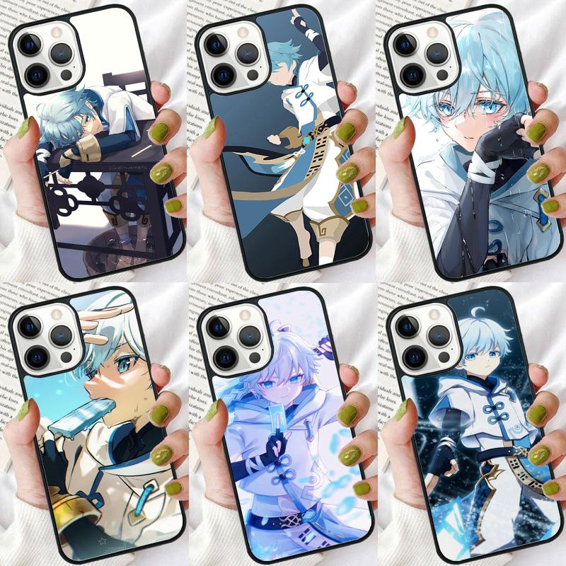 Genshin Impact Chongyun Phone Case For iPhone 17 Air 16 15 14 plus 12 13 Pro max Soft Bumper Shell Cover coque