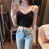 French Lace Sling Tube Top, Women with Chest Pad, Sexy Back Underwear, Anti-light Outside