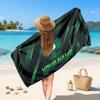 Ireland Rugby Customized Name Text Beach Towel, Soft Absorbent Towel Beach Pool Travel Personal Gift