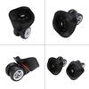 1Pair Durable PVC Luggage Wheel Replacement Black Swivel Casters Suitcase Wheel Trolley Wheels Luggage Repair