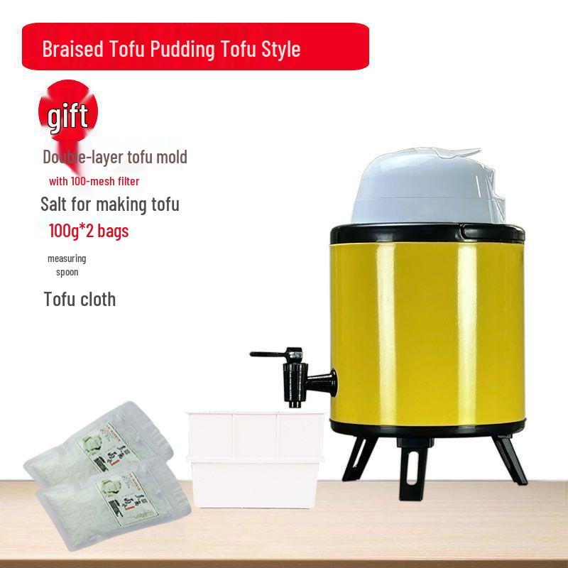 2025 Stainless Steel Automatic Tofu Maker: Low-Noise Grinding, Soy Milk, Tofu Flower & Slurry Separation