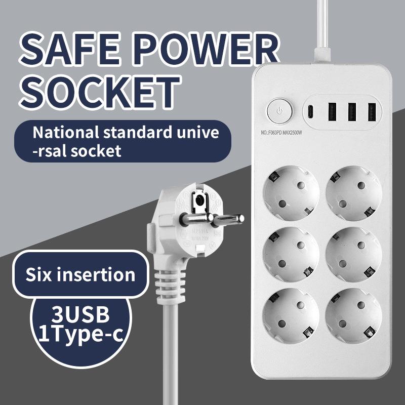 Central Asia & European Standard Two-Round Pin Plug Socket Outlet for Russian, Ukrainian, Indonesian, Korean Markets