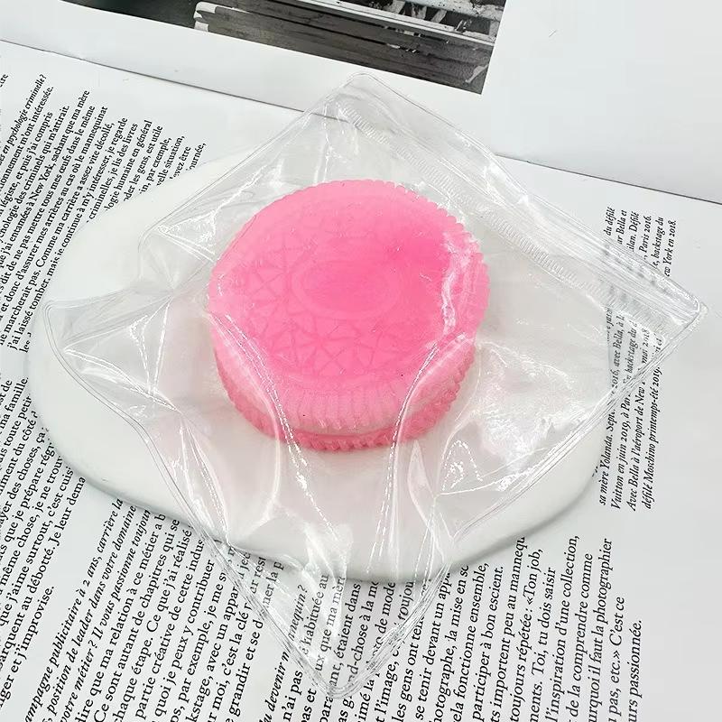 Soft Taba Squishy Handmade Cookies Stress Relief Toy Sensory Fidget Toys for Kids Adults Anxiety Relaxation Squeeze Holiday Gift