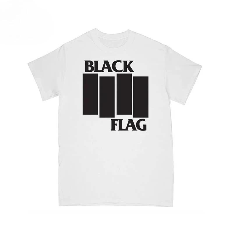 Fashion Women T-Shirt Black Flag American Pure Punk Rock Band Casual T S