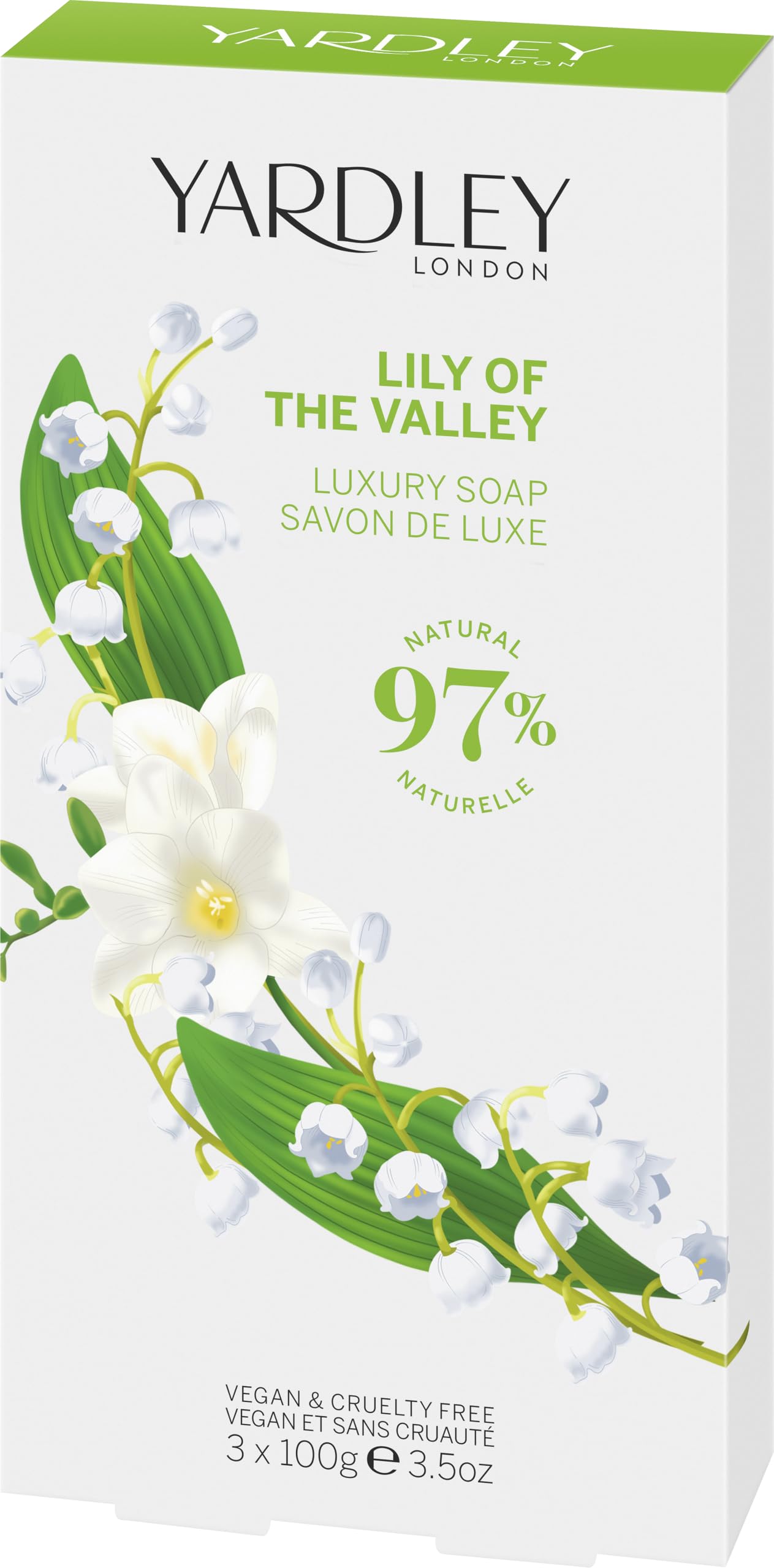 

Роскошное мыло Yardley Lily of the Valley 3x100 г/3,5 унции