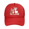 Casual With Llama Cactus Floral Print  Mesh Baseball Cap