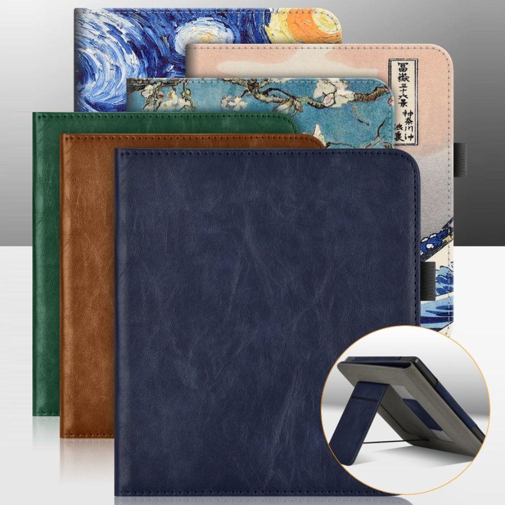 Auto Sleep/Wake N428 Smart Cover PU Leather Protective Shell for KOBO Libra Colour 2024