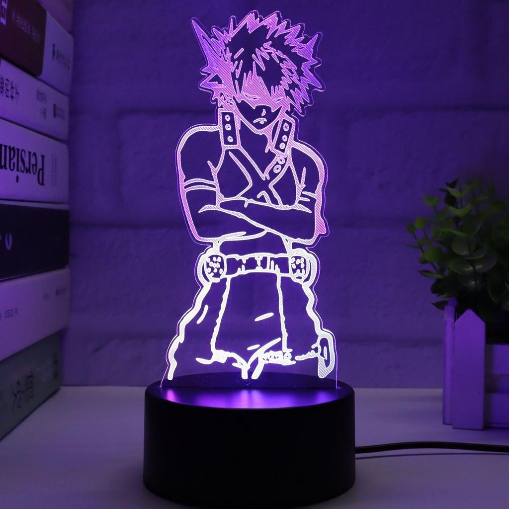 Colorful 3d My Hero Academia Night Light Led Table Lamp For Anime Lovers And Collectors