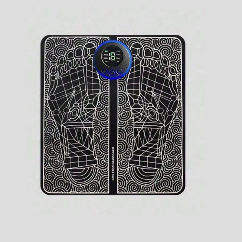 Электрический EMS массажер для ног, электрический массажер для стимуляции мышц, USB зарядка, портативный складной массажный коврик