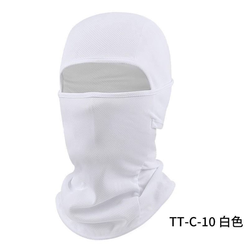 Summer riding headgear moisture wicking motorcycle sunscreen mask breathable quick drying face protection lining
