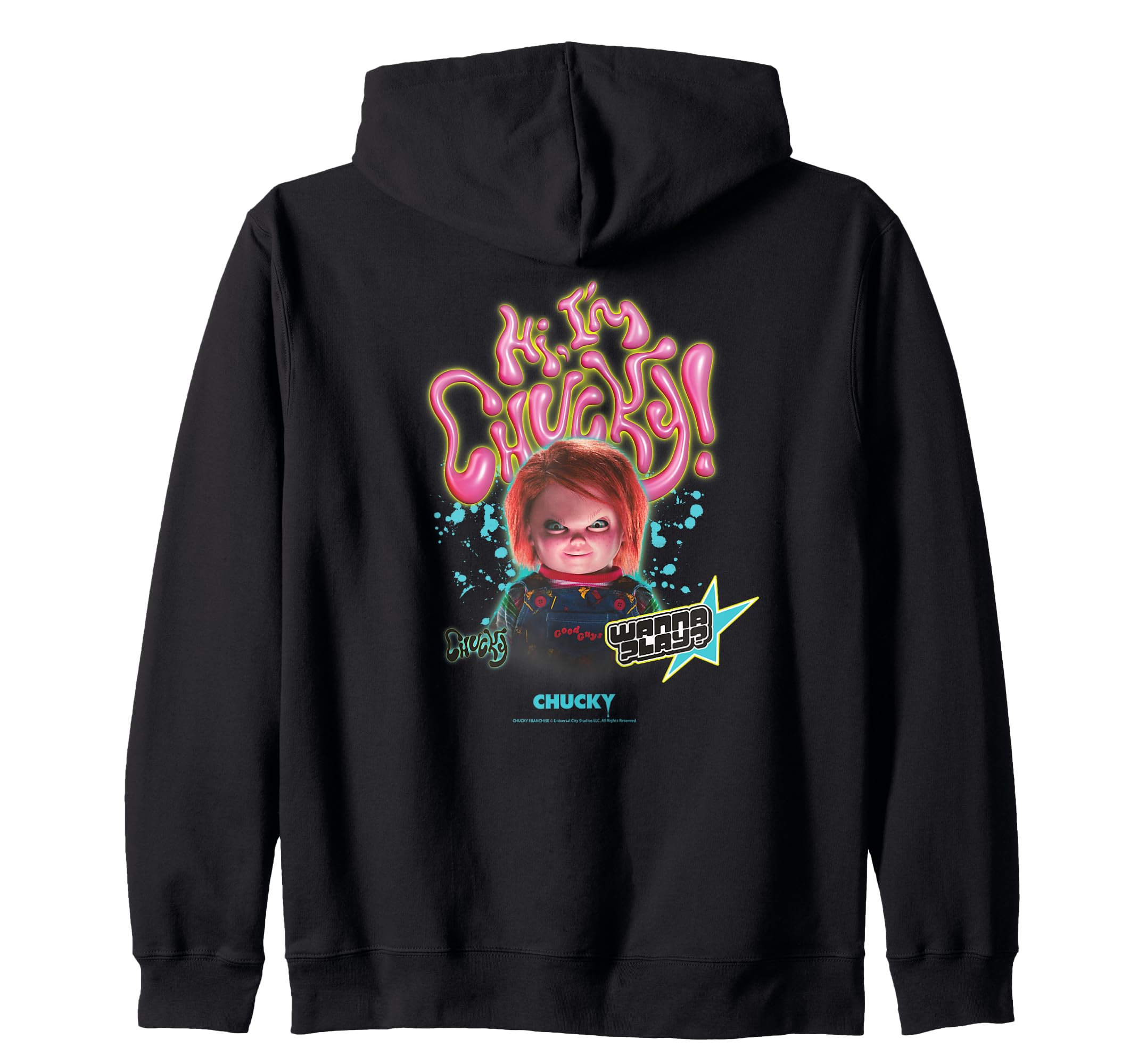 

Chucky Wanna style zip hoodie PlayRetro чёрный