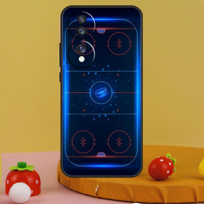 

Hockey Ice Rink Burning Hockey Puck Case For Honor 200 Pro X9c X9a X8a X7a X6a X7 X8 X9 X8b X9b 50 70 90 Magic 6 5 Lite Cover Honor 200 Lite