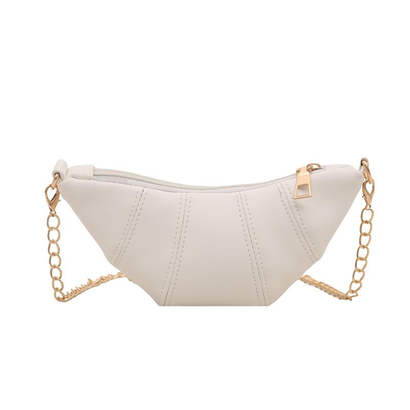 

Niche design oblique span women s soft leather shoulder bag change dumpling croissant 2025 new lipstick cosmetic bag mini белый