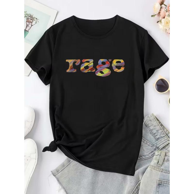 Womens T Shirt Iconic Colors Beige Cassette Oversized Casual Short Sleeve Crew Neck Top Nostalgia Themed Party Casual Wear