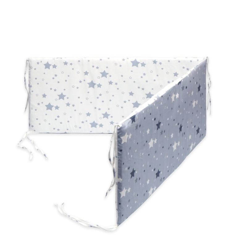 

Підкладка для дитячого ліжечка Захисний бортик для ліжечка Дихаюча подушка-бампер Набивний малюнок Двостороння бавовняна підкладка Дитяча необхідність