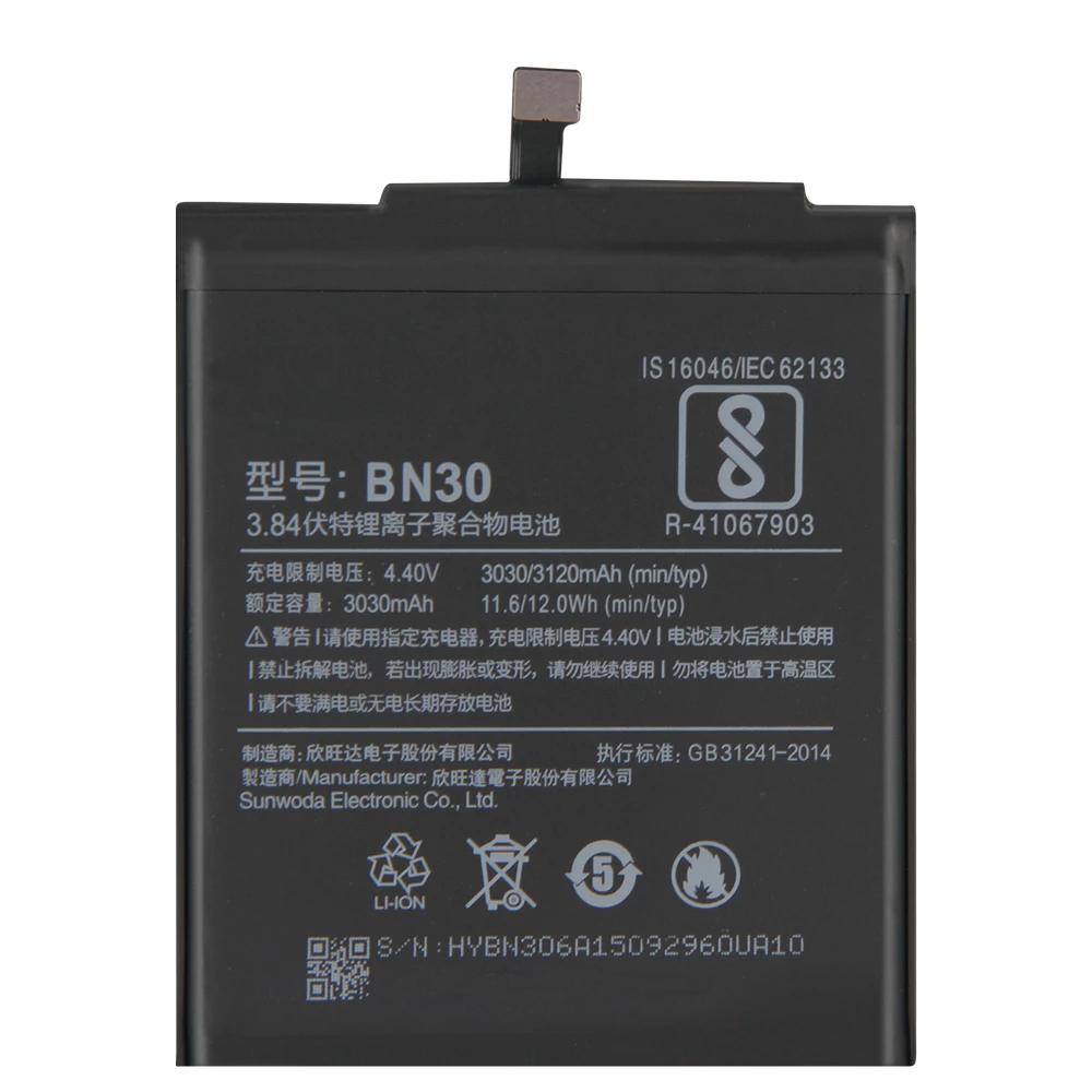 Original High Quality BN30 Battery For Xiaomi Mi Redmi 4A 3120mAh