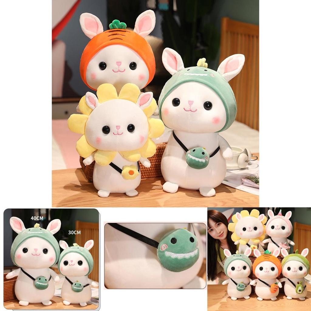 8/15.7in Rabbit Plush Toys | Soft Stuffed Animal Dolls | Kids Gift