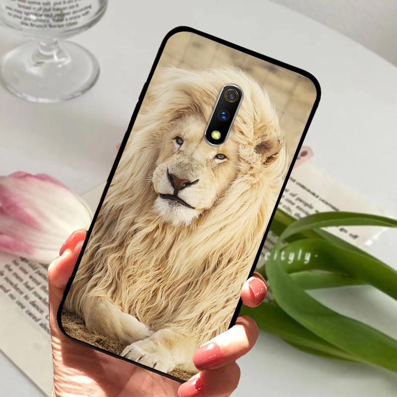 For Realme X Case X 2 XT Animal Cartoon Soft Silicone Funda for Realme XT X2 Pro X  2 Phone Cover RealmeX Realmex2 Black Coque