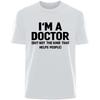 Trička s potiskem dopisu "Im A Doctor" pro unisex, letní, ležérní, módní, minimalistická, high street topy, s kulatým výstřihem, krátkým rukávem, bavlněná trička