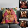 Indian Dancer Hot Cushion Cover Pillowcase Ultra Soft Skin Friendly Fabric Cloud Like Comfort & Concealed Zipper