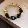 European and American retro acrylic irregular geometric beaded bracelet ethnic style niche jewelry