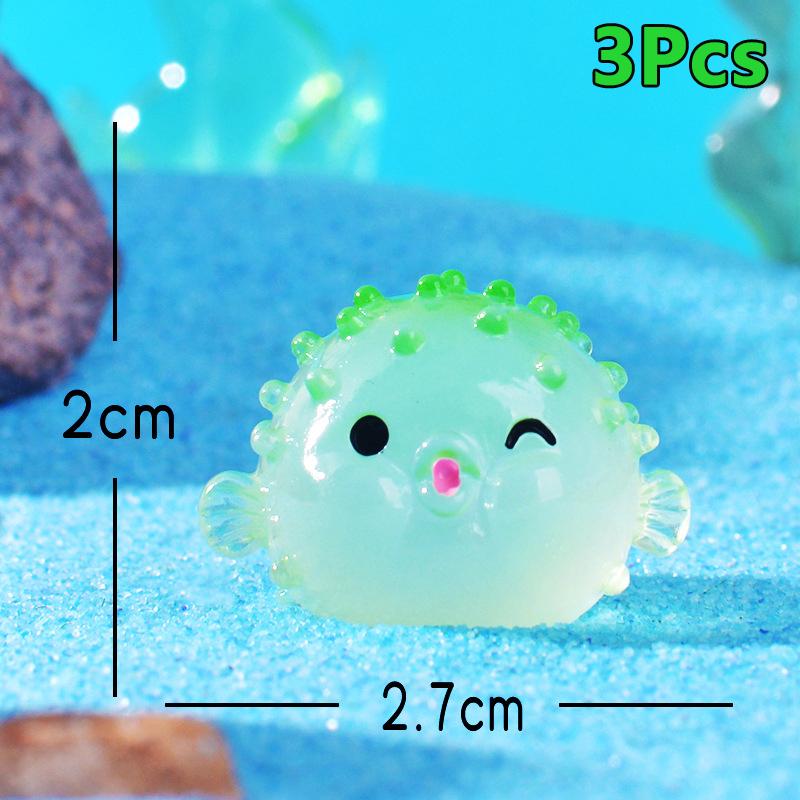

3 шт. мультяшная светящаяся рыба-собака, украшение для аквариума, искусственная подводная рыба-собака, маленькое украшение, аксессуары, подарки