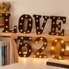 Cross-border Hot-Selling Black LED Letter Lamp for Proposal, Festival Decoration, and Ambiance Arrangement