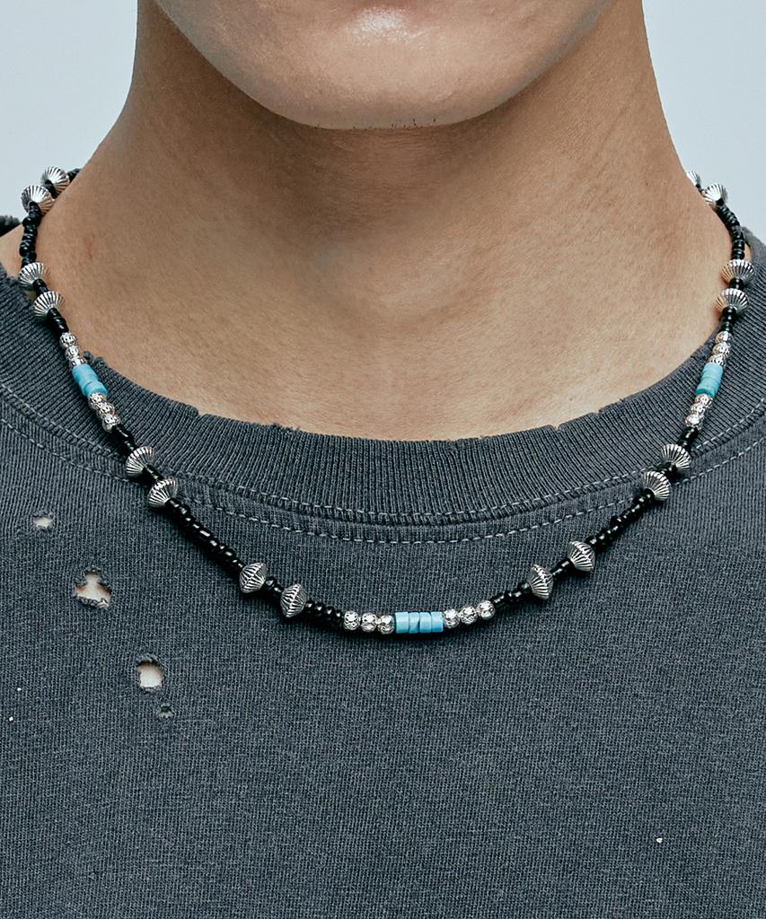 Knd Turquoise & Hogan Beads Necklace